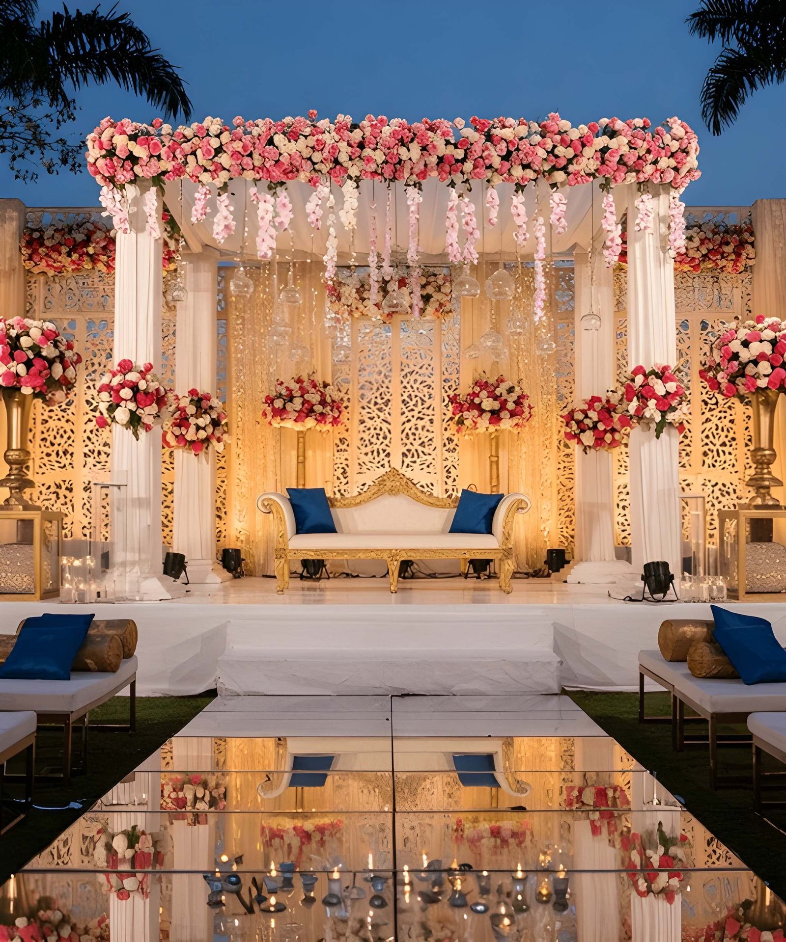 Pelamin bunga mewah